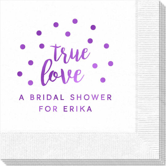 Confetti Dots True Love Napkins